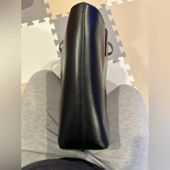 Kate Spade New York Black Leather Tote Bag - Picture 4 of 8